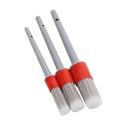 Cepillos para coche de cerdas de jabalí, multiuso interior