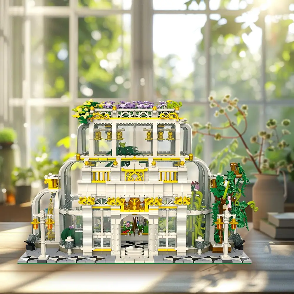 Bloques de construcción de ciudad con luz y jardín para niños - imagen 4