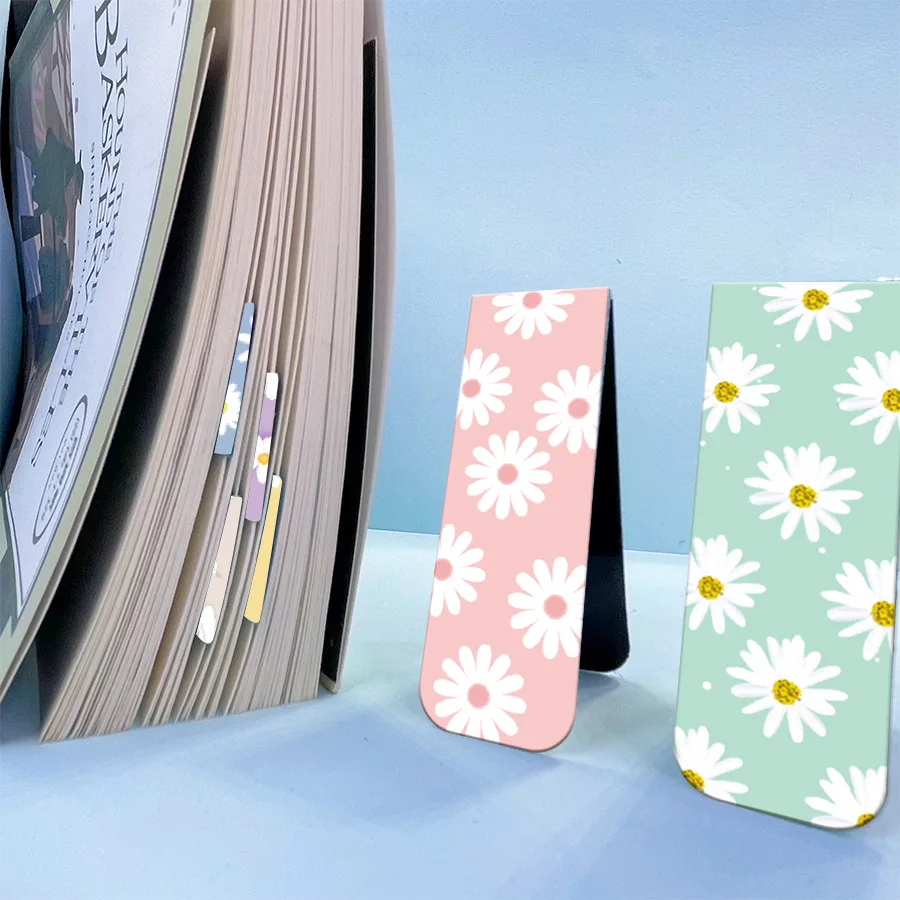 Marcapáginas magnéticos para planificador de flores con imán en libros - imagen 3