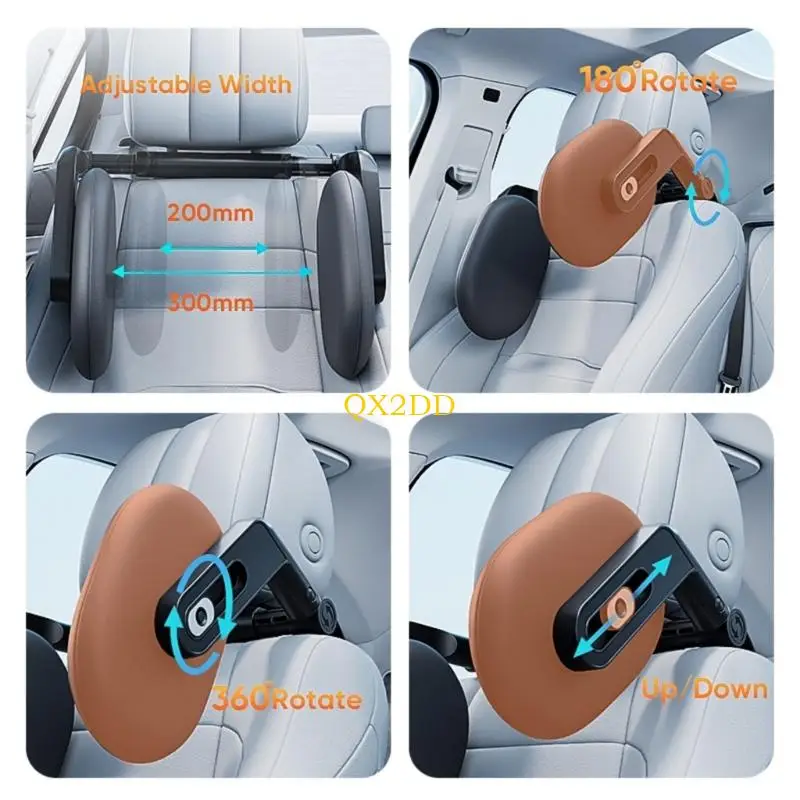 Gancho reposacabezas doble con espuma viscoelástica para coche - imagen 5