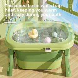 Bañera plegable para bebé con dibujos animados de baño