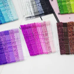 Horquillas para el pelo con purpurina dorada y agarre antideslizante