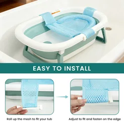 Soporte para baño de bebé antideslizante con cojín flotante