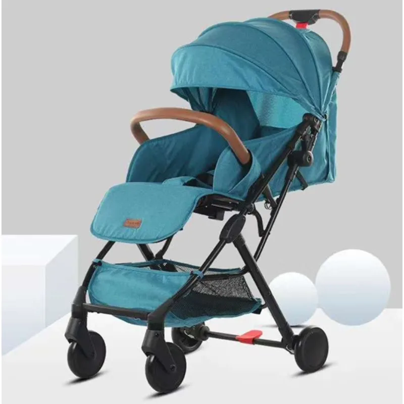 Cochecito bebé plegable universal con asiento reclinable en un clic - imagen 3