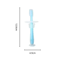 Mordedor de silicona para bebé con cepillo dental suave y seguro