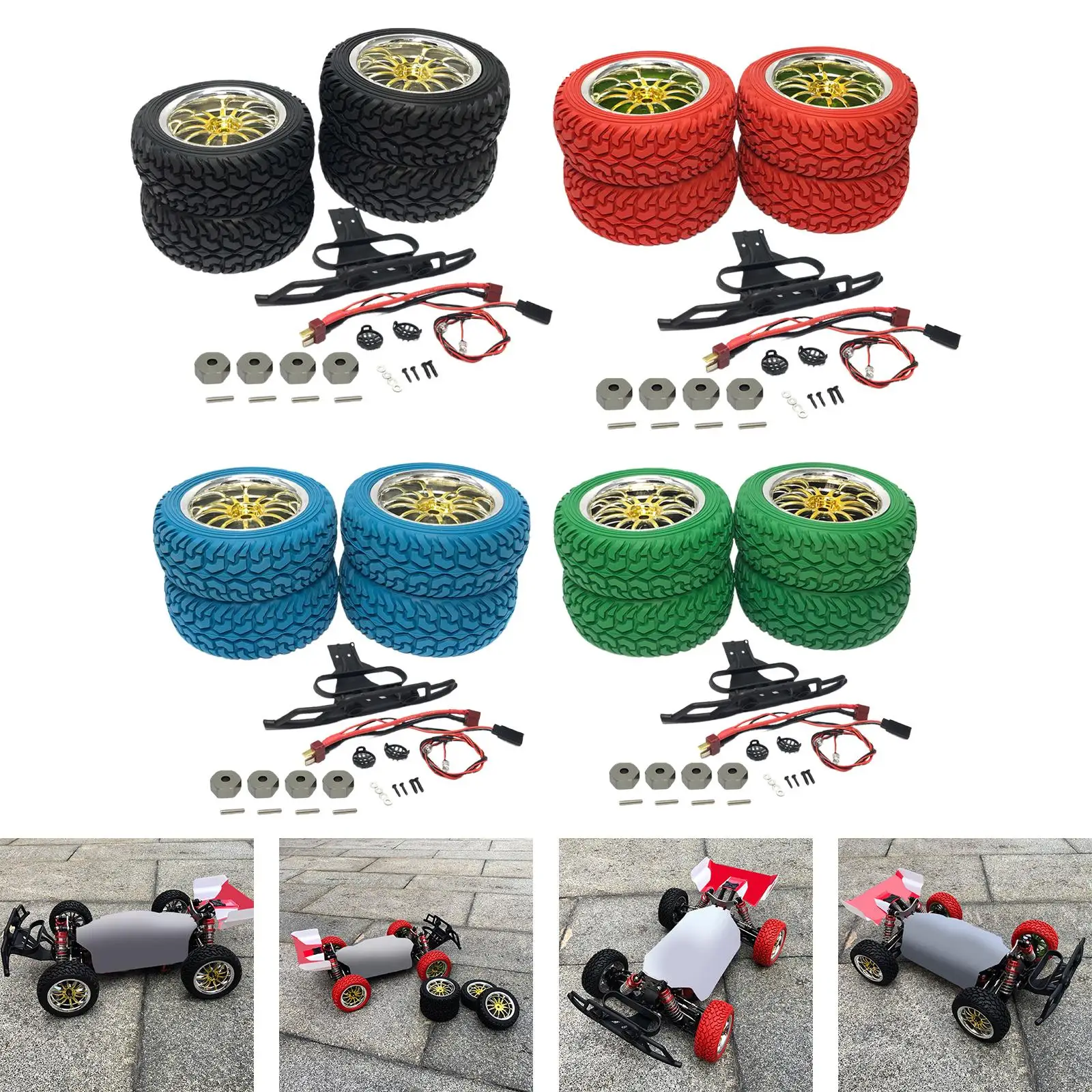 Neumáticos de goma RC para derrape 1:10, desgaste resistente - imagen 5