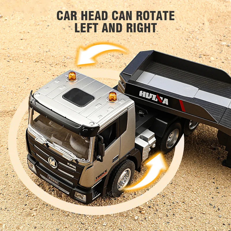 Camión RC 1:24 Huina Flat Truck 9 canales 2,4G para niños - imagen 2