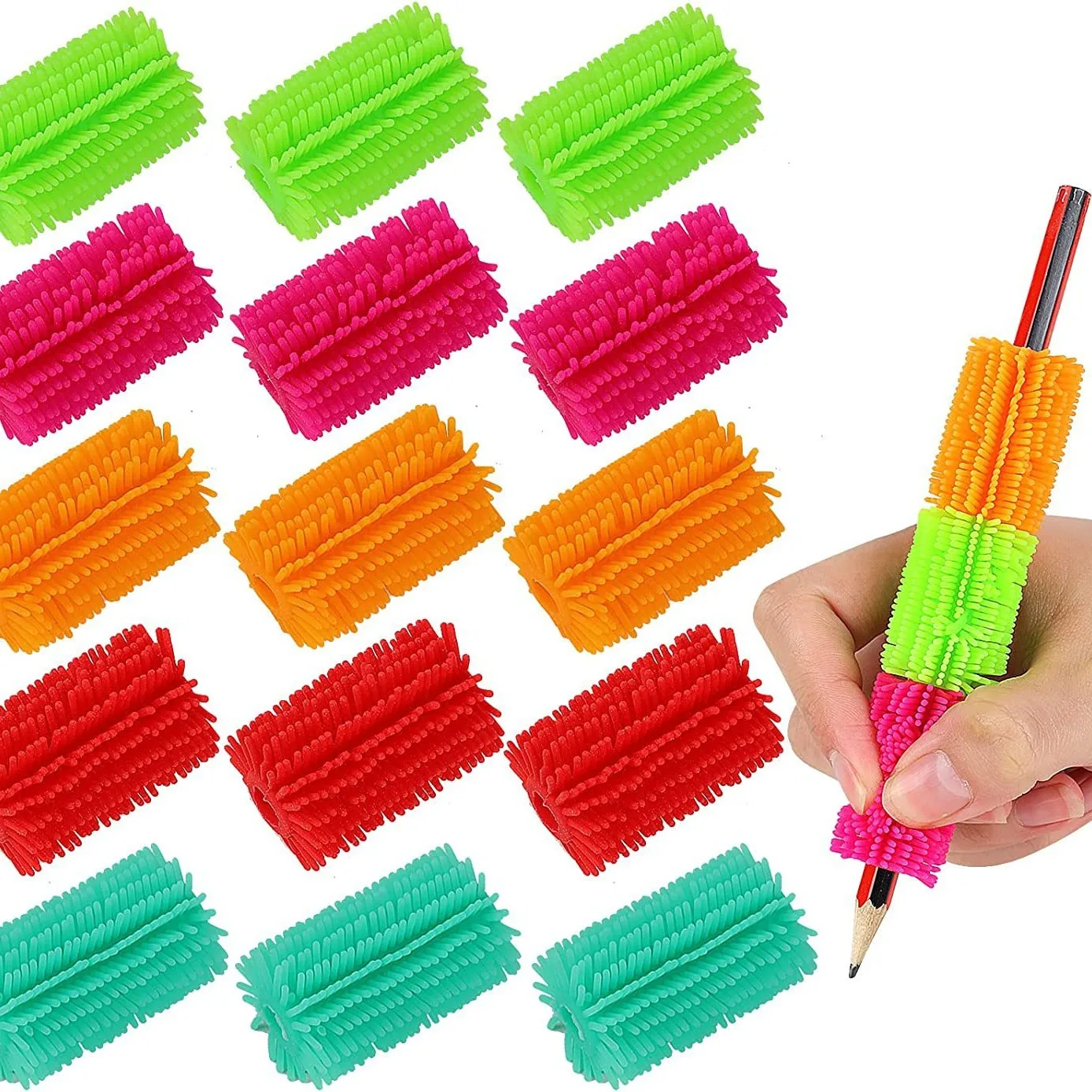 Grips TPR de colores para portalápices infantil