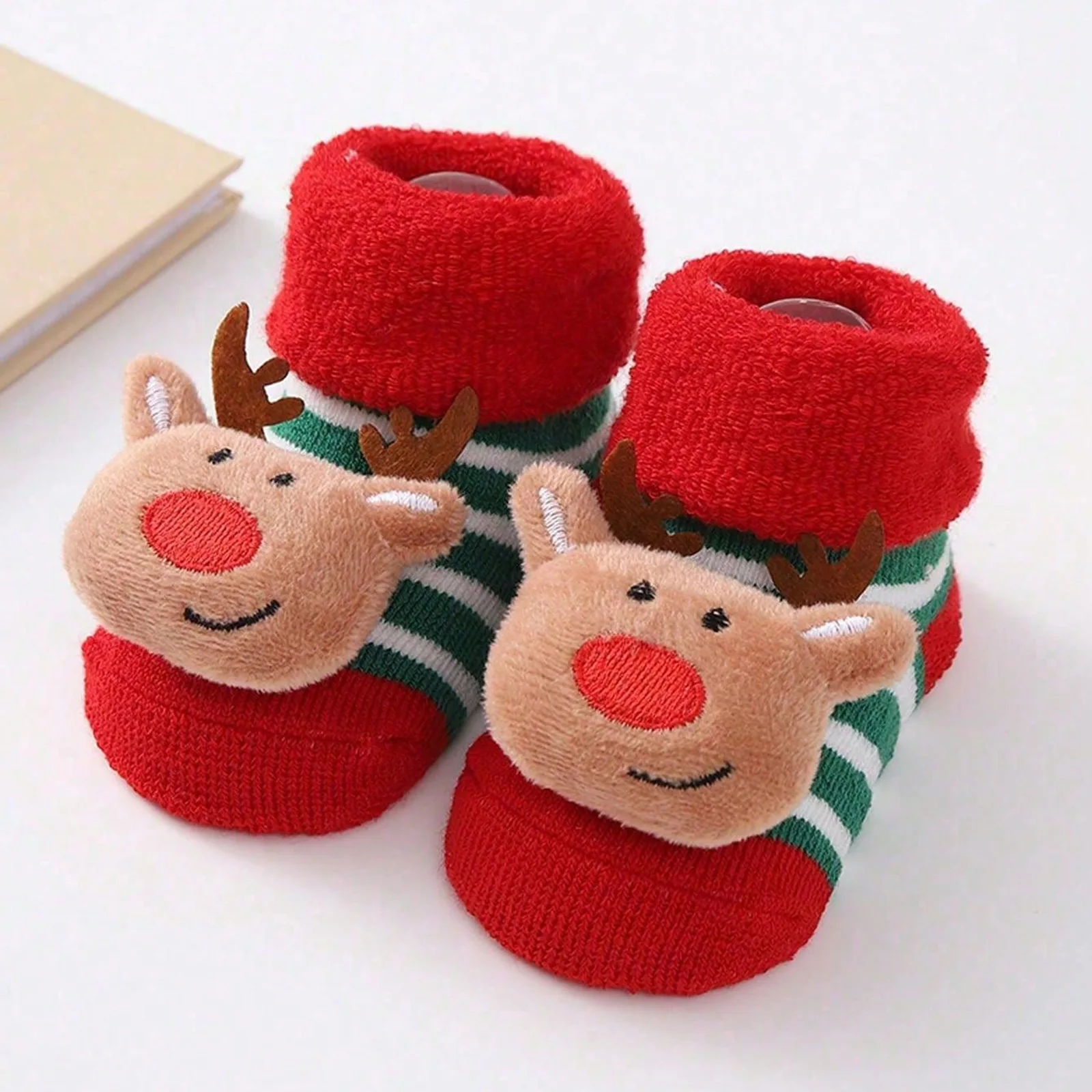 Calcetines de Navidad para bebé – Tejidos suaves y cálidos