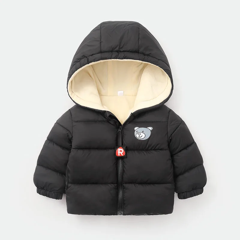 Chaqueta de plumón con capucha para niños – Abrigo cálido invierno