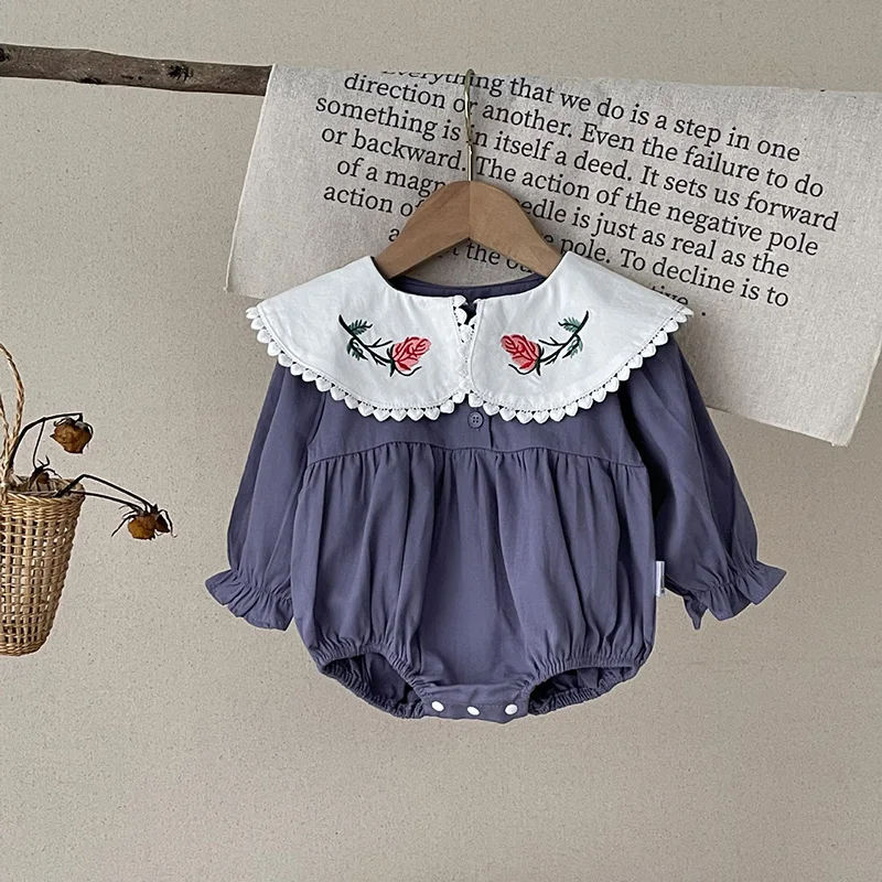 Milangel Body Bebé Cuello Peter Pan Bordado – Puericultura - imagen 4