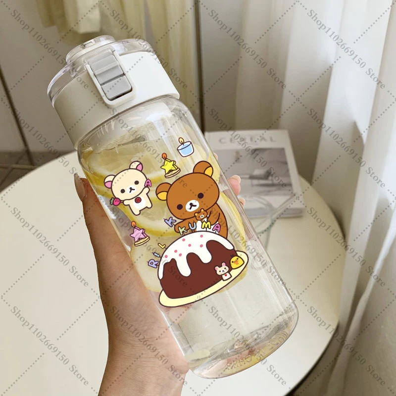 Botella de agua infantil con diseño Rilakkuma – Portátil para niños - imagen 2