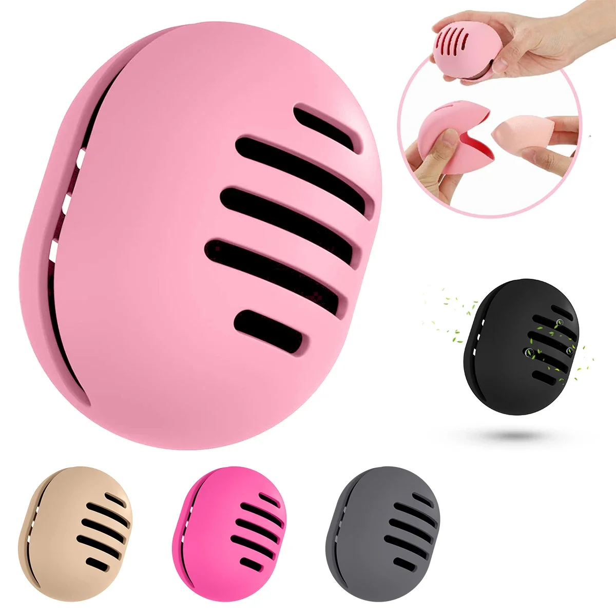 Caja de silicona para esponjas de maquillaje reutilizable - imagen 3