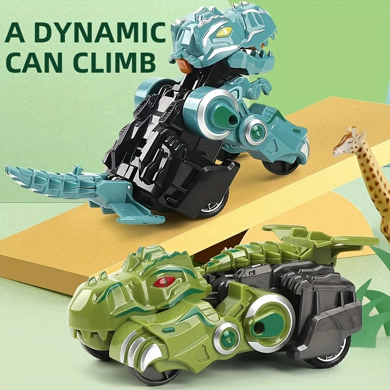 Coche dinosaurio a fricción para niños - imagen 2