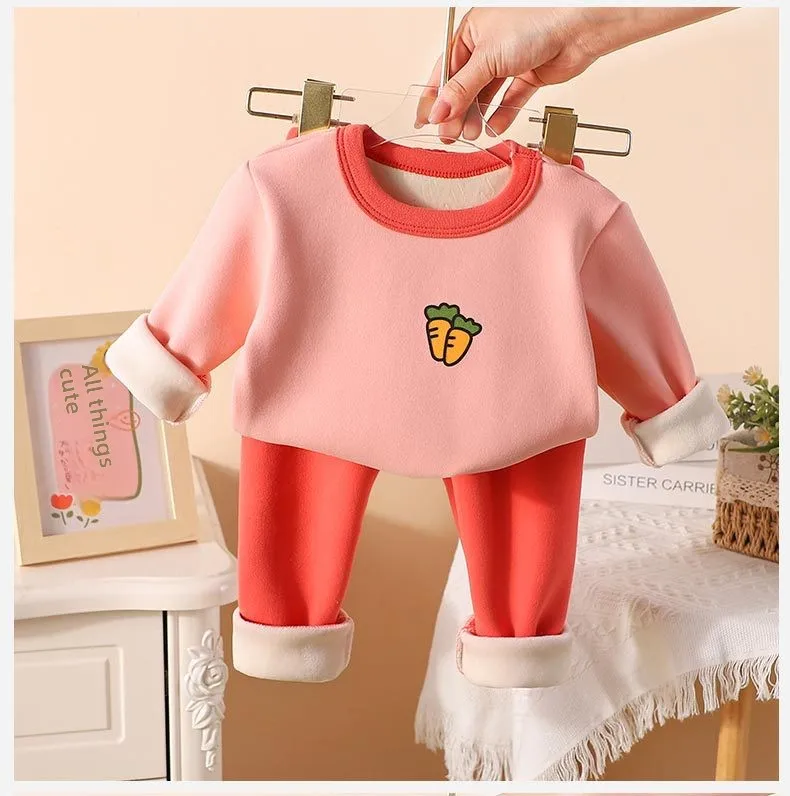 Guía visual de tallas del conjunto infantil de lana