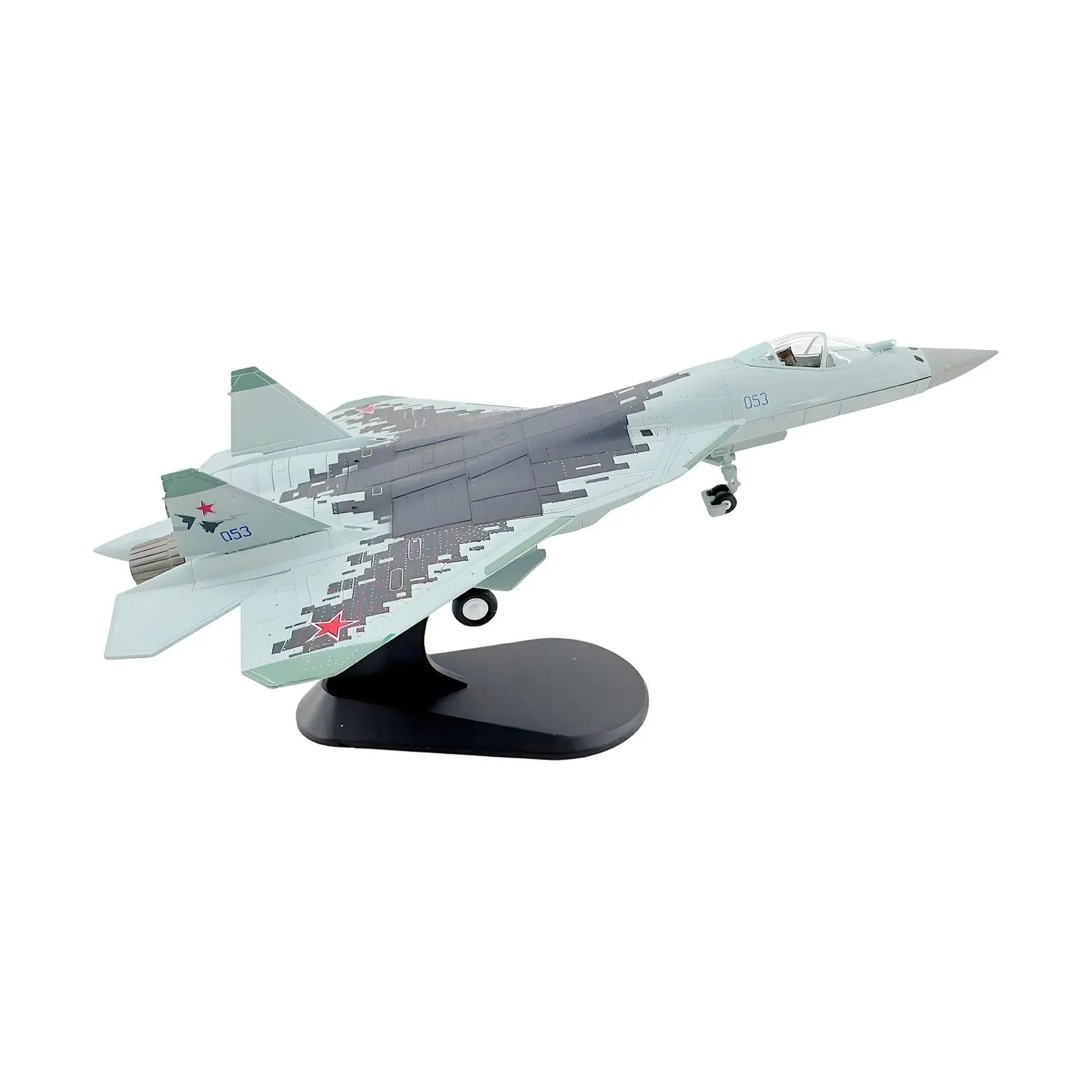 Avión de combate de aleación fundida a presión con soporte exhibición - imagen 3