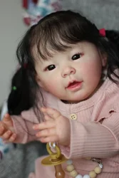 Muñeca Reborn realista para bebé – Piel 3D tacto suave pelo raíz