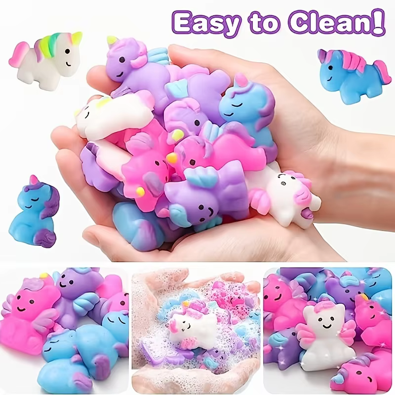 Juguete squishie unicornio textura suave