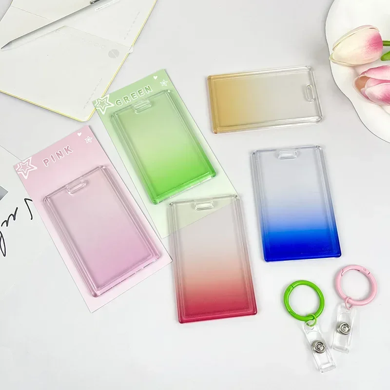 Soporte transparente para tarjetas escolares con cordón - imagen 4
