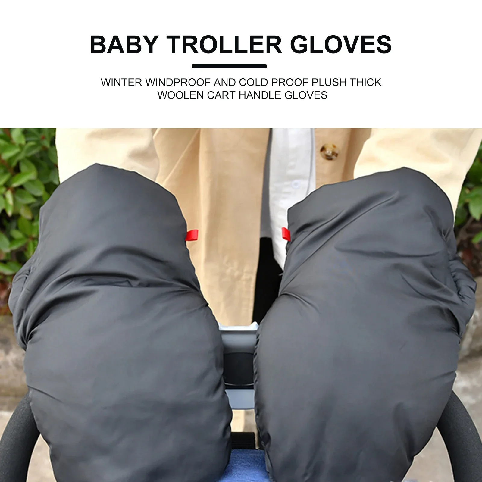 Guantes Vvocci para cochecito impermeables y transpirables de invierno - imagen 3