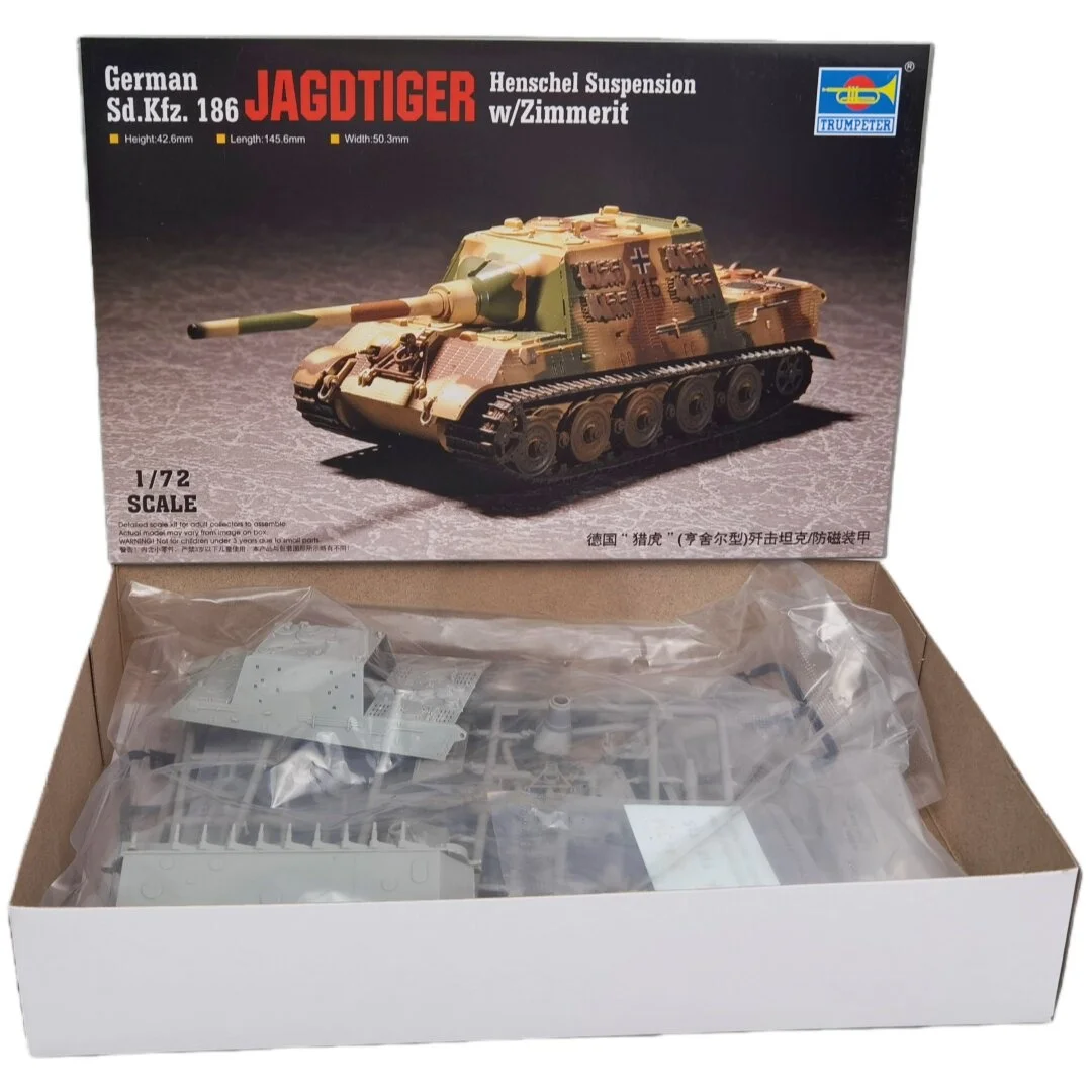TRUMPETER Jagdtiger 1/72 – Maqueta de tanque educativa para niños