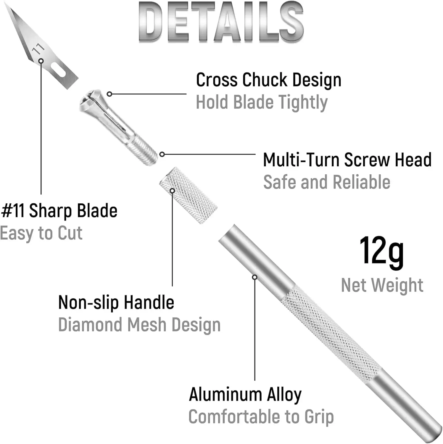Cuchillos de precisión para manualidades y tallado - imagen 4