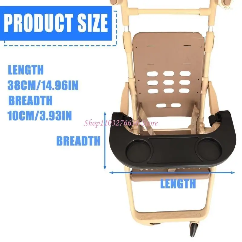 Bandeja desmontable para carrito de bebé con organizador de comida - imagen 4