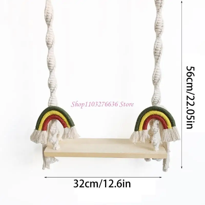 Columpio de madera para bebé ideal en sesiones fotográficas - imagen 5