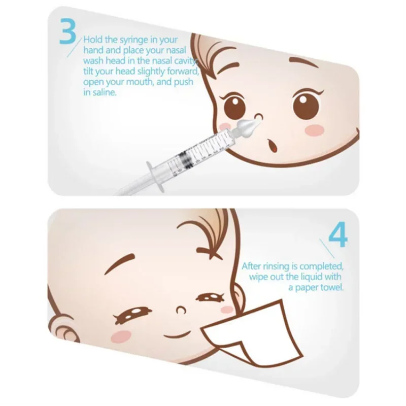 Aspirador limpiador nasal para bebés y niños – jeringa con tubo - imagen 2