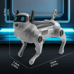 Perro robótico inteligente con control por voz para niños