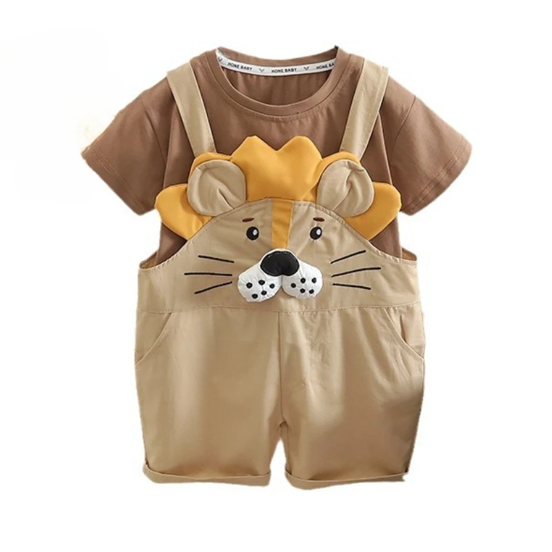 Conjunto de verano para bebé: camiseta con dibujos animados y shorts - imagen 3