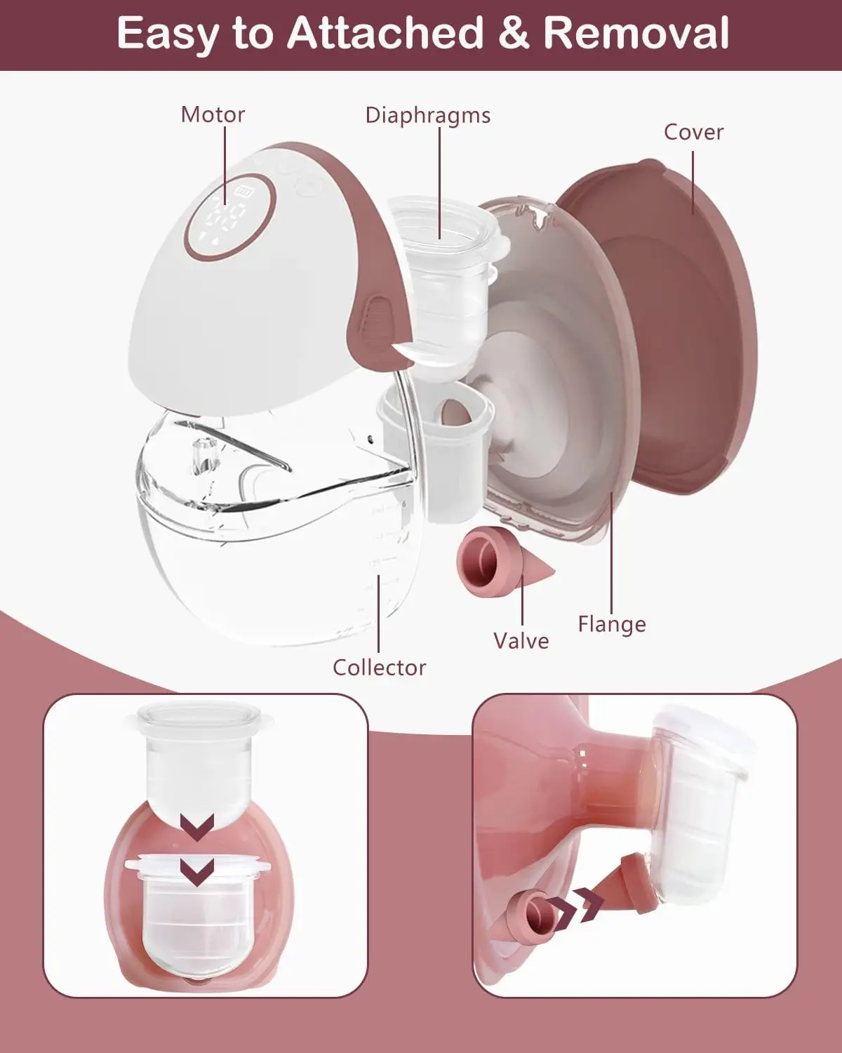Momcozy: válvula y diafragmas para extractor de leche materna - imagen 4