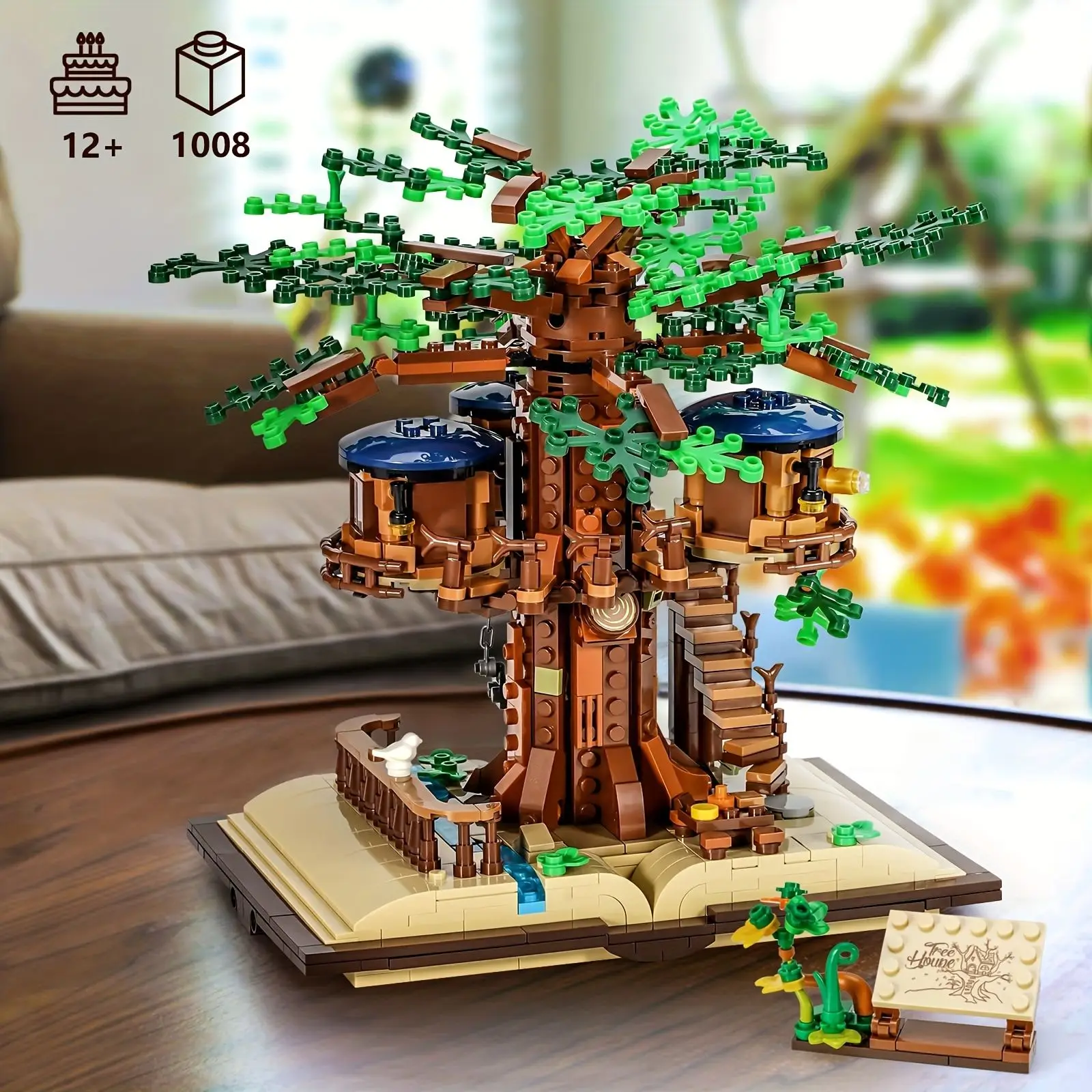 Casa del árbol de bloques con hojas intercambiables para construir - imagen 4