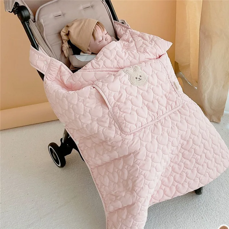 Manta acolchada para cochecito de invierno – Protege del viento - imagen 3