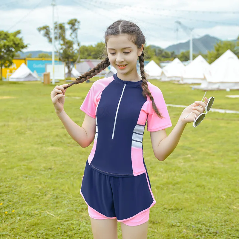 Traje de baño infantil dos piezas: pantalón doble capa - imagen 3