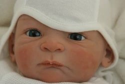 NPK Muñeca reborn sin pintar Nils bebé para kit de bricolaje