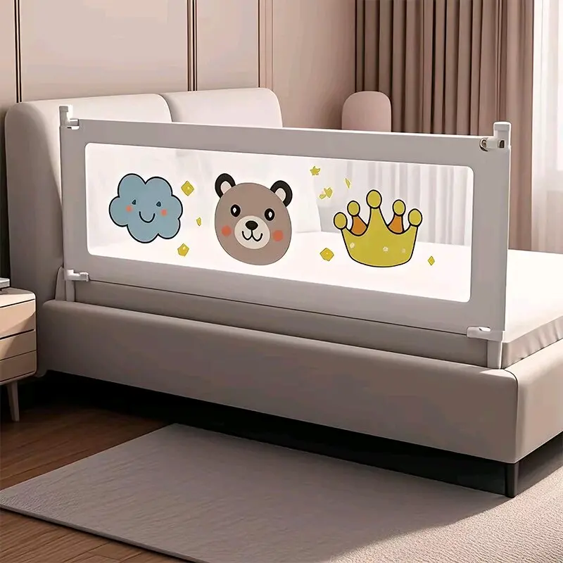 Barrera de cama anti caída bebé – Seguridad y protección infantil - imagen 4