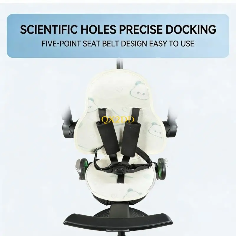 QX2D Cojín suave para cochecito de verano: piel ventilada y cómoda - imagen 3