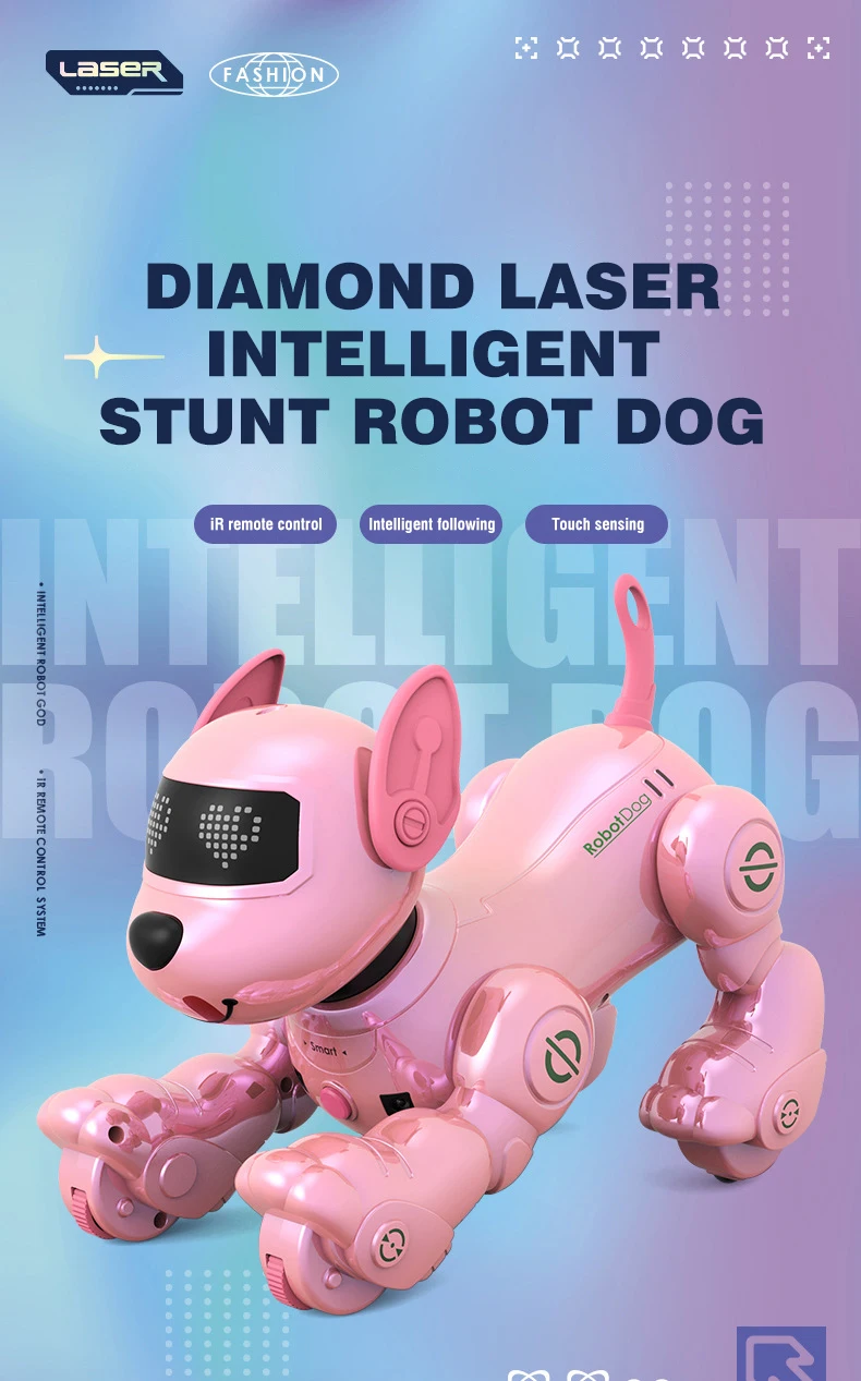 Perro robot acrobático con control remoto