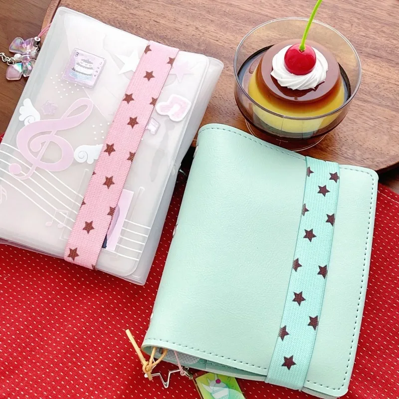 Correa elástica para cuaderno planificador con estrellas
