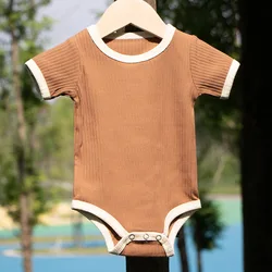 Pelele bebé de verano a rayas manga corta Somenie unisex