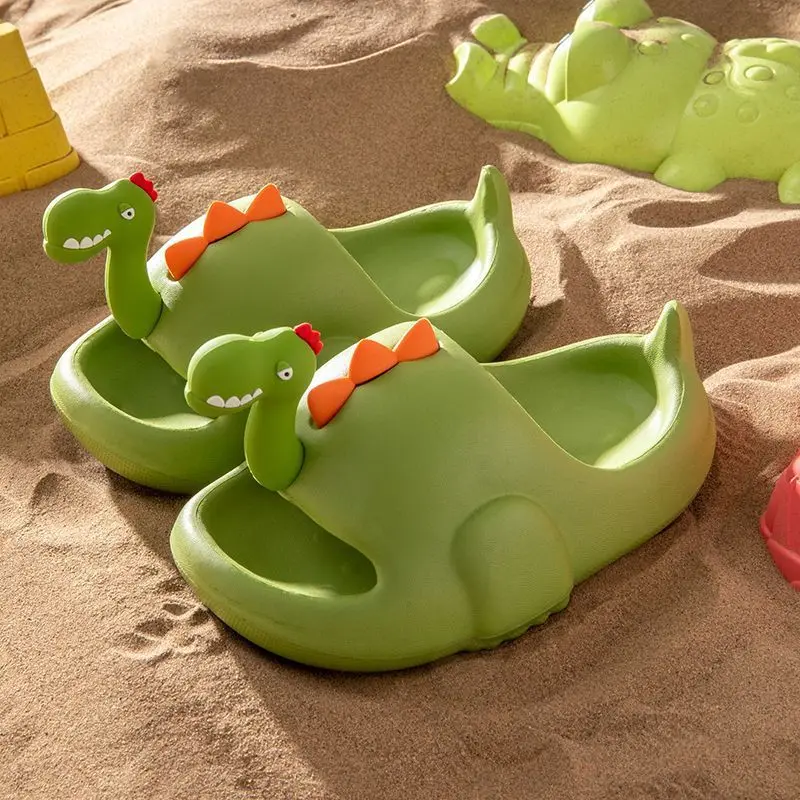 Zapatillas de dinosaurios antideslizantes de verano para casa y calle