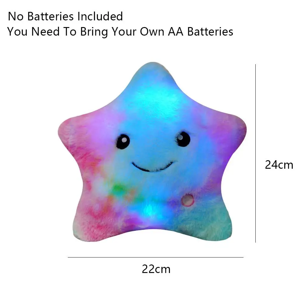 Estrella LED de peluche vista frontal