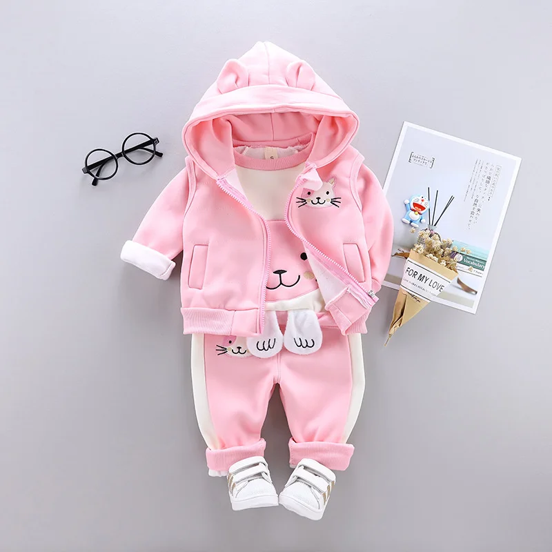 Conjunto invierno bebé: suéter con capucha y pants de algodón - imagen 5