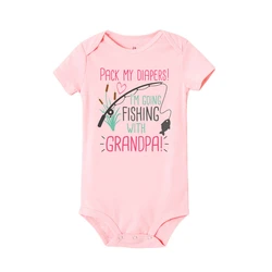 Body pesca abuelo y nieto – Bodysuit infantil divertido para bebé
