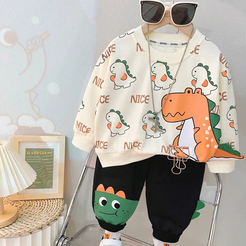 Conjunto de chándal para niña con camiseta de dibujos animados - imagen 2
