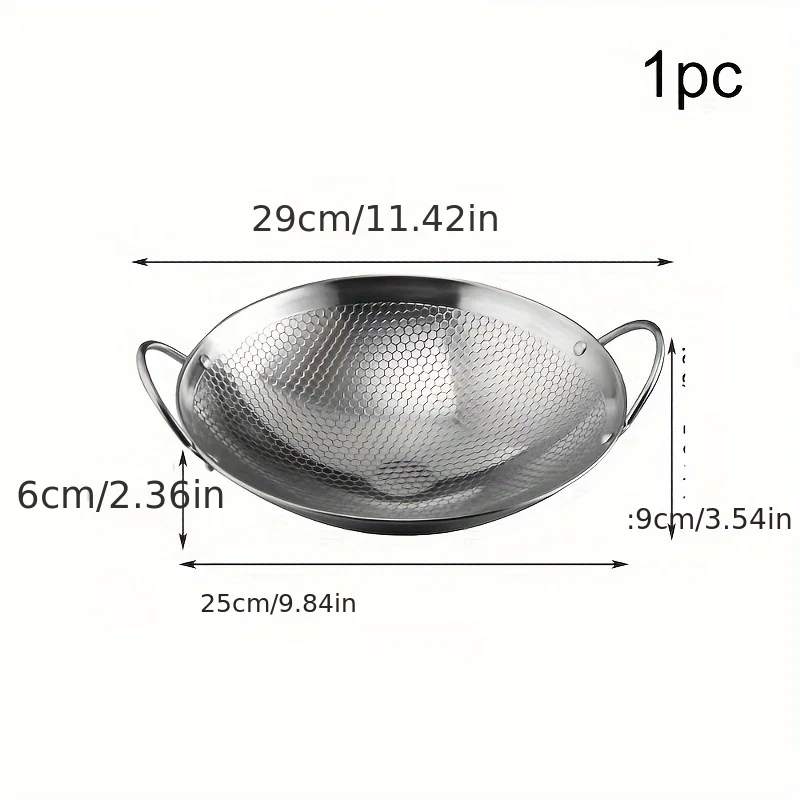 Sartén antiadherente de acero inoxidable 29 cm con mango ergonómico - imagen 2