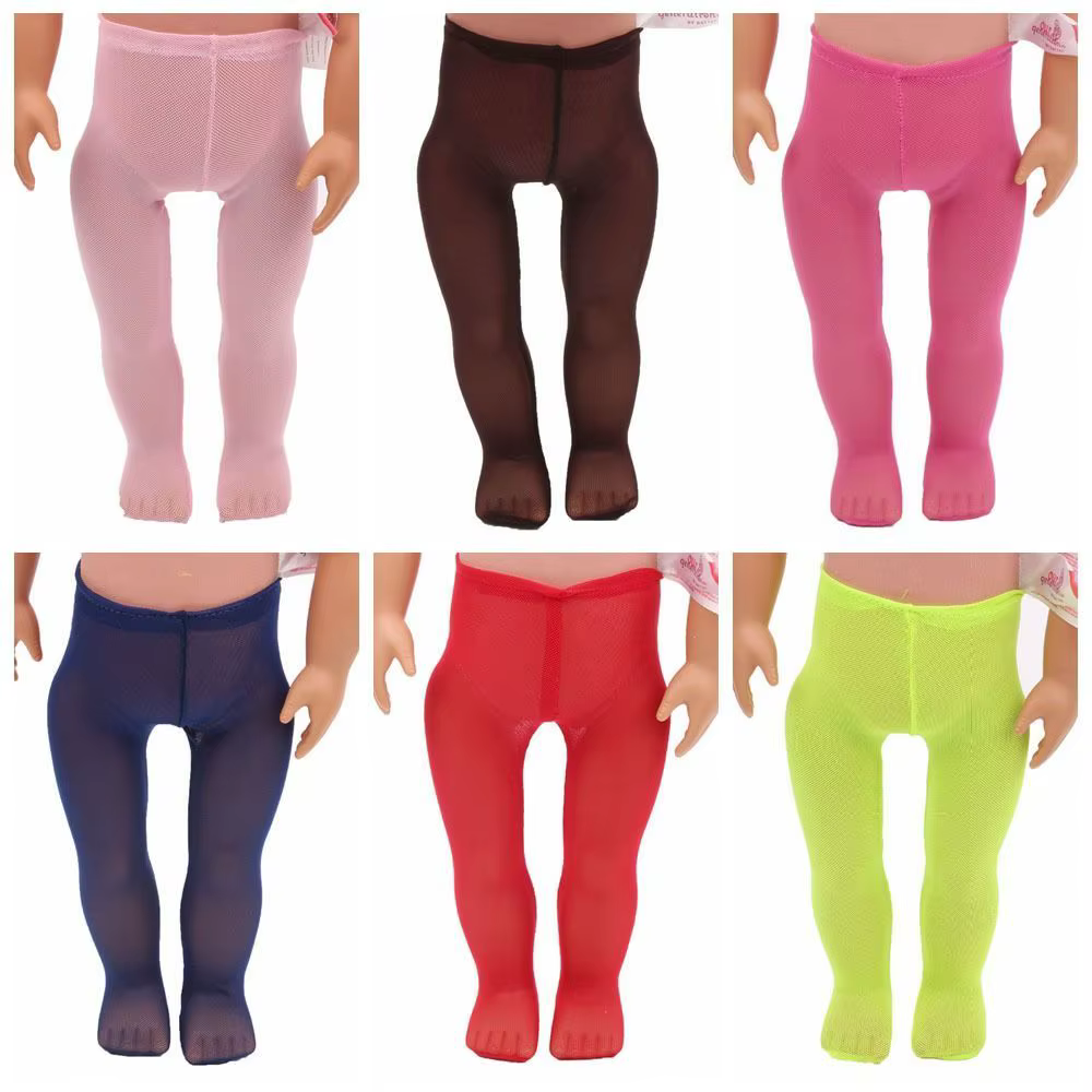 Pantimedias caramelo para muñeca de 43cm – Elástico suave para niñas