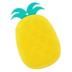 Cepillo de silicona para bebés exfoliante masajeador de baño