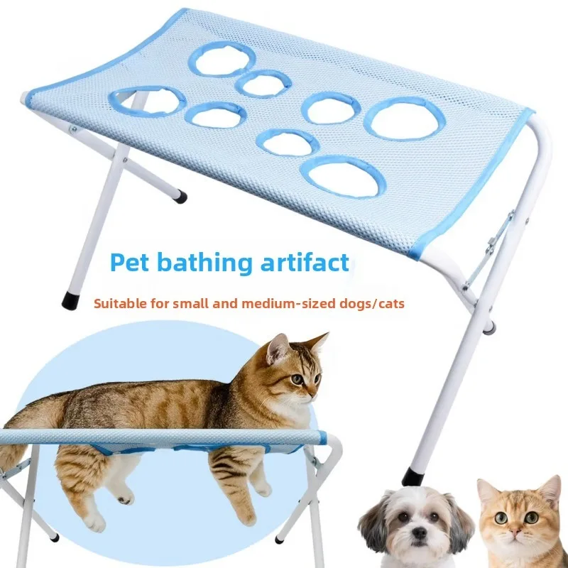 Hamaca plegable para mascotas con malla transpirable perros y gatos - imagen 4